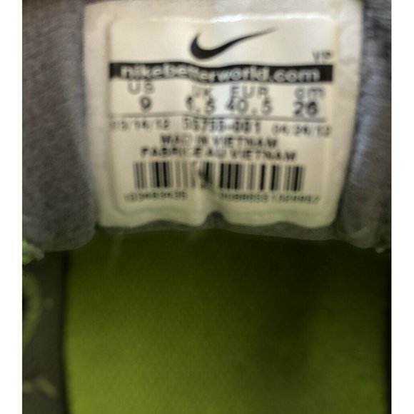 Nike Womens Reax Run 7 525755-001 Gray Yellow Running Shoes Lace Up Size 9 - Picture 7 of 12